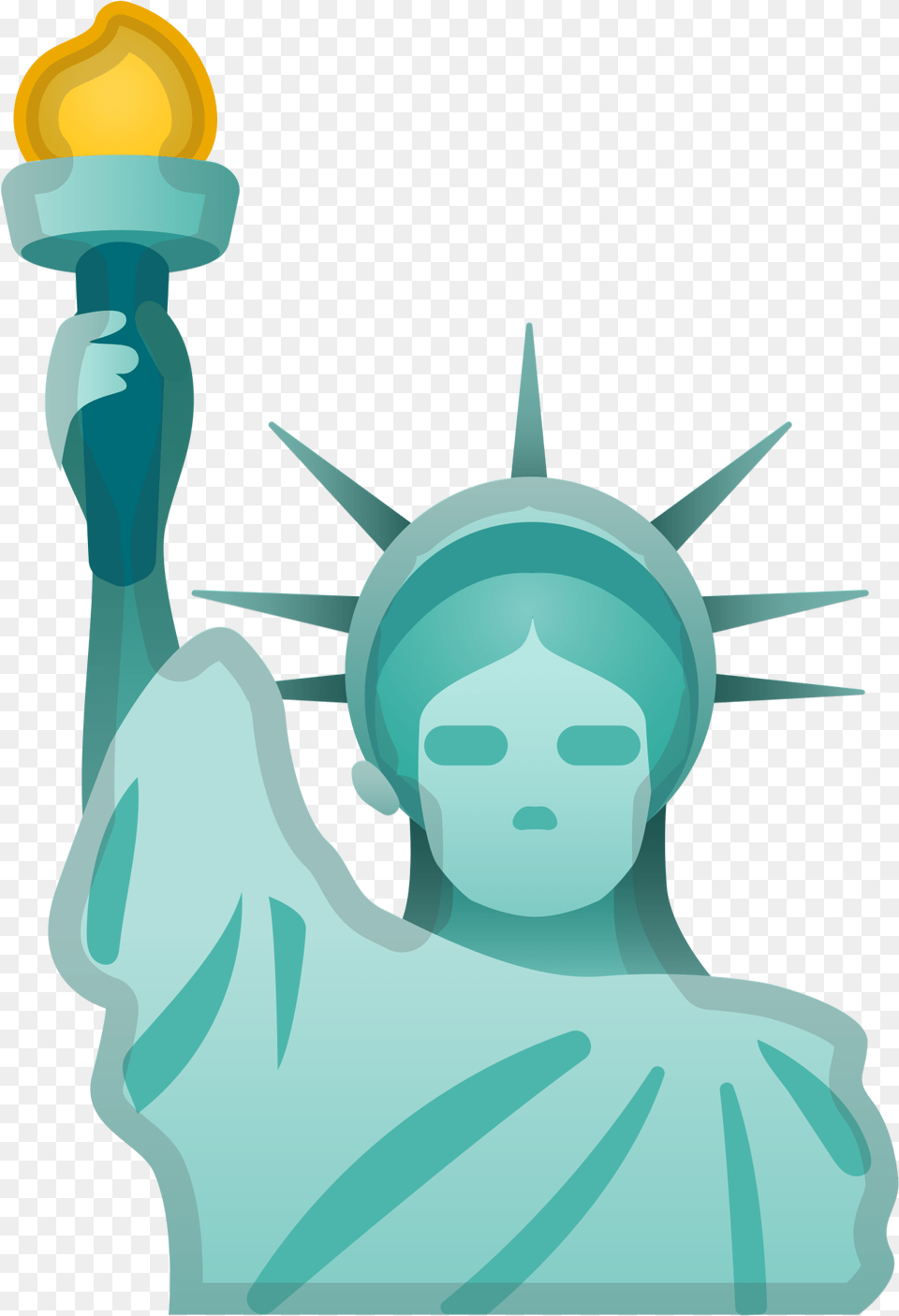Statue Of Liberty Icon Clipart Statue Of Liberty, Light, Art, Torch, Face Free Png Download