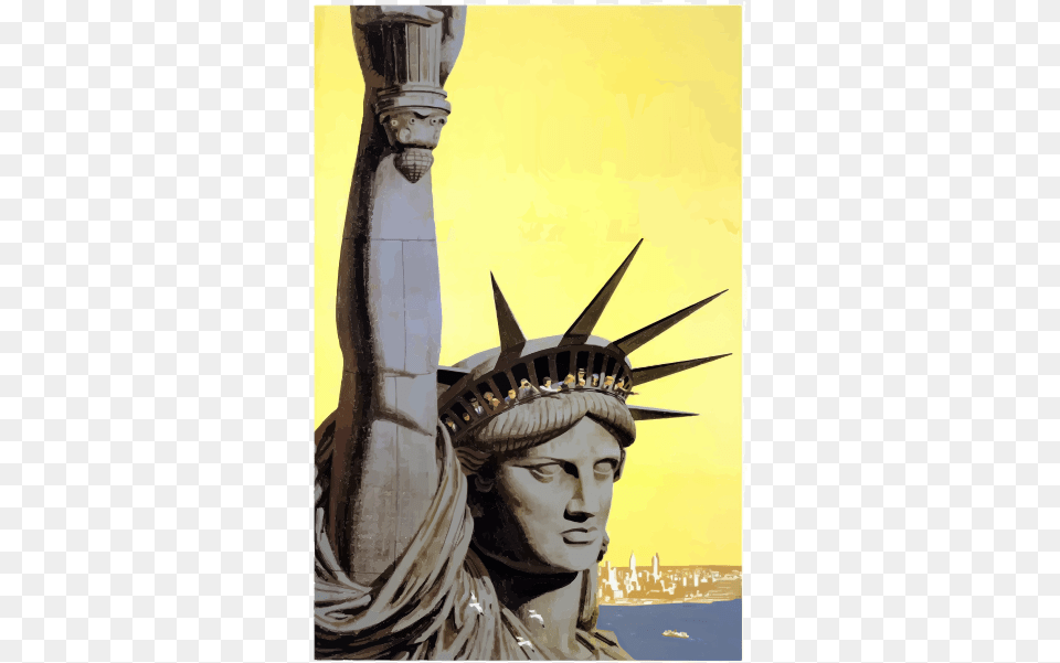 Statue Of Liberty Keep The Immigrants Deport The Racists, Art, Painting, Face, Head Png