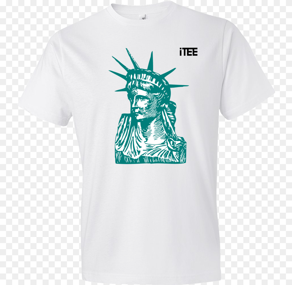 Statue Of Liberty Lightweight Fashion Short Sleeve Vsco Girl Shirts Save The Turtles, Clothing, T-shirt, Face, Head Free Png