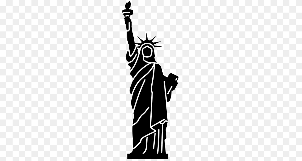 Statue Of Liberty Monument Monuments Icon With And Vector, Gray Free Transparent Png