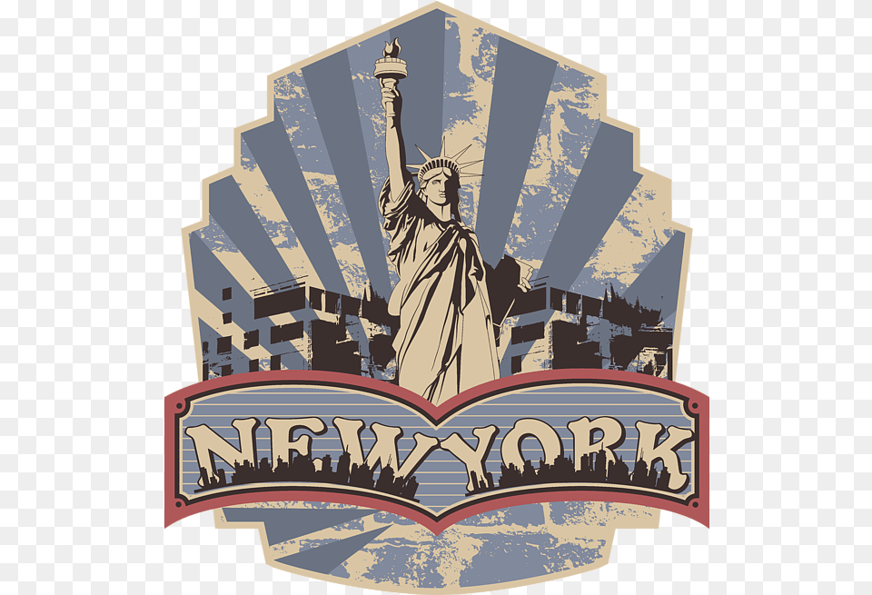 Statue Of Liberty New York Shower Curtain Background, Adult, Female, Person, Woman Png