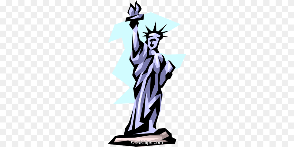 Statue Of Liberty Royalty Vector Clip Art Illustration, Clothing, Costume, Person, People Free Transparent Png