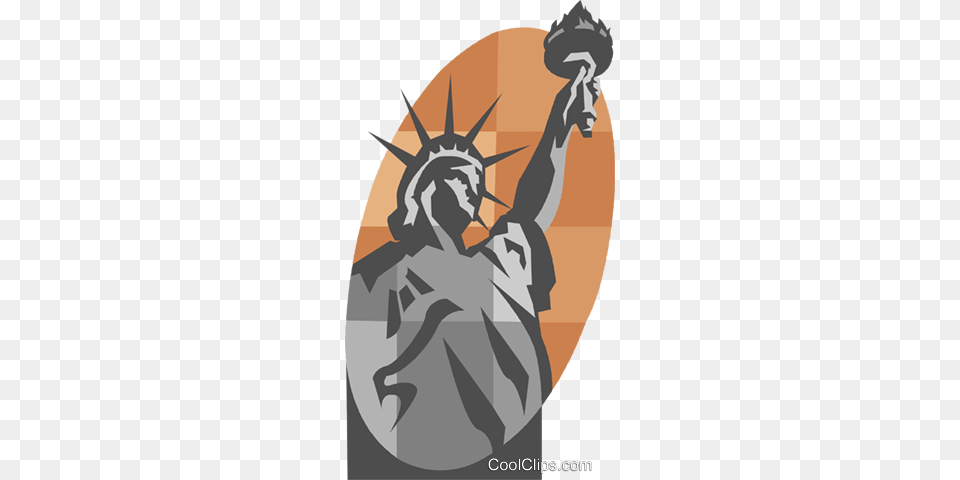 Statue Of Liberty Royalty Vector Clip Art Illustration Illustration, Person, Body Part, Hand Png Image