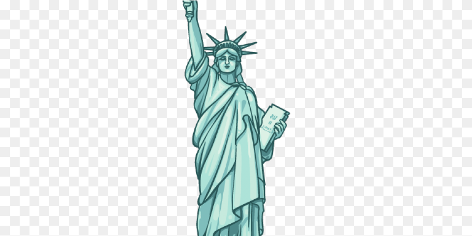 Statue Of Liberty Silhouette Clip Art I M With Her Statue Of Liberty, Person, Face, Head, Sculpture Free Png Download