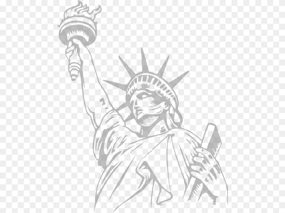 Statue Of Liberty Symbol Nyc, Stencil, Person, Art, Face Png Image