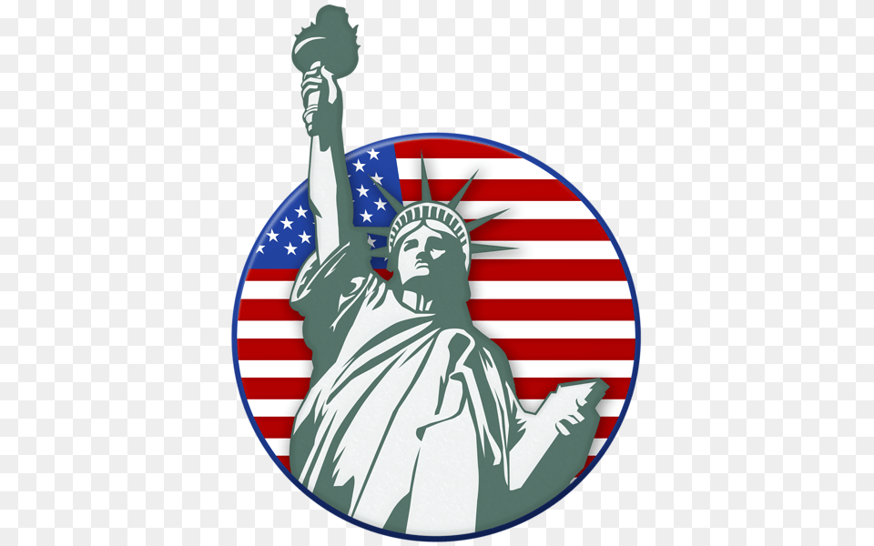 Statue Of Liberty Usa Stamp Clip Art Gallery, American Flag, Flag, Baby, Person Free Transparent Png