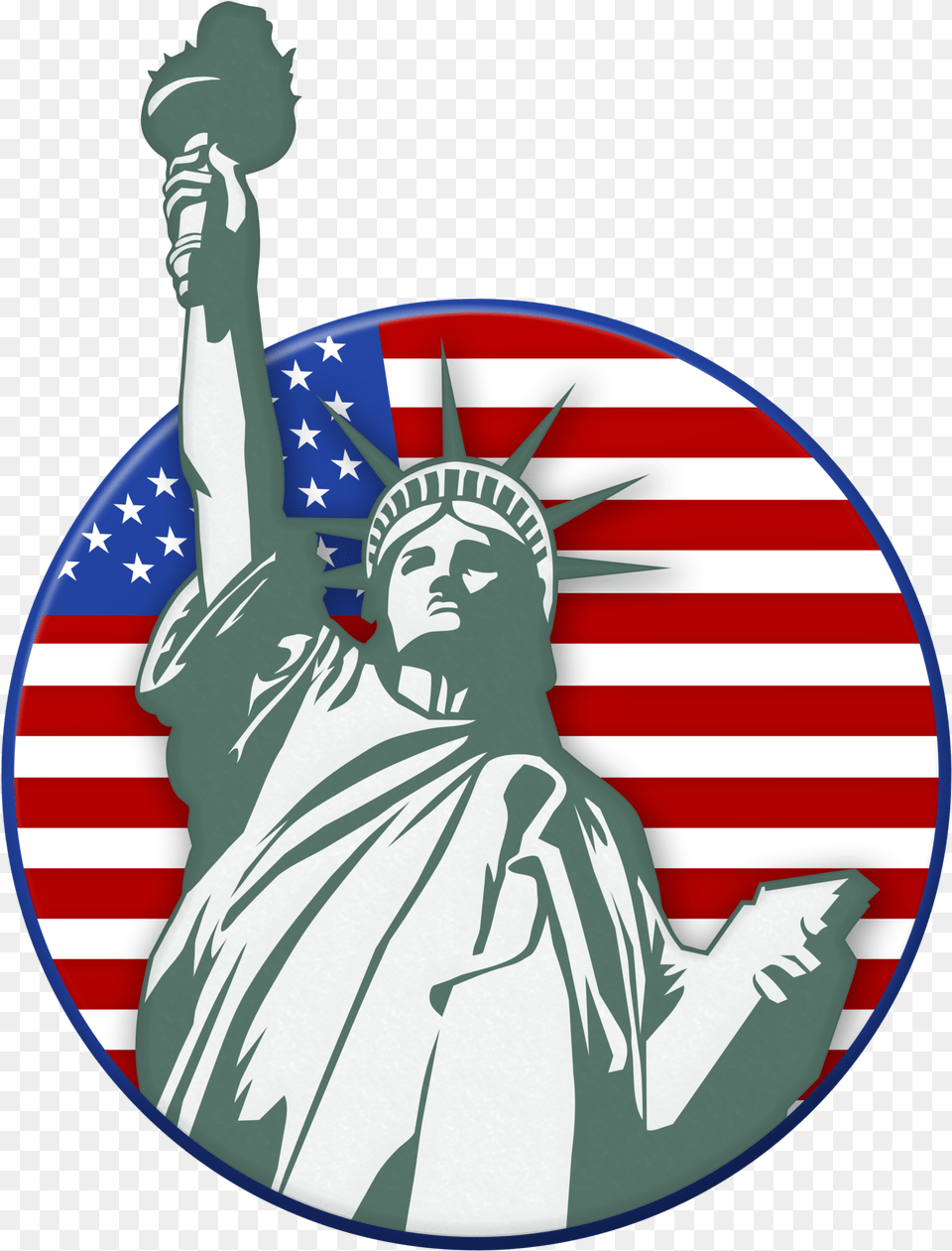 Statue Of Liberty Usa Stamp Clip Art Image Usa Statue Of Liberty, American Flag, Flag, Baby, Person Free Transparent Png