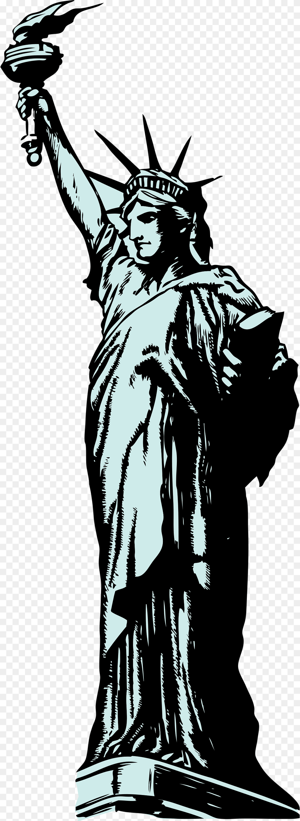 Statue Of Liberty Without Background, Art, Adult, Male, Man Free Png