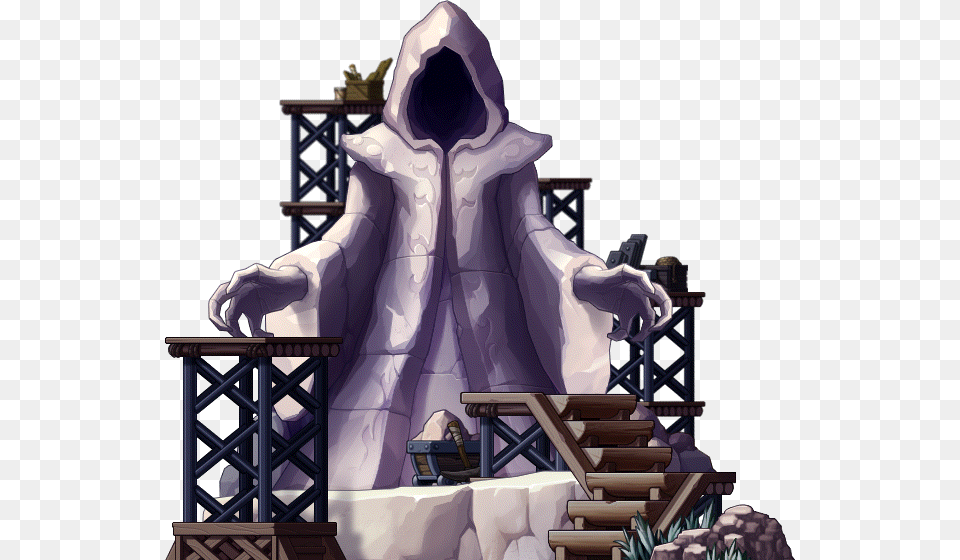 Statue Of The Black Mage Black Mage In Maple, Hood, Clothing, Fashion, Person Free Png Download