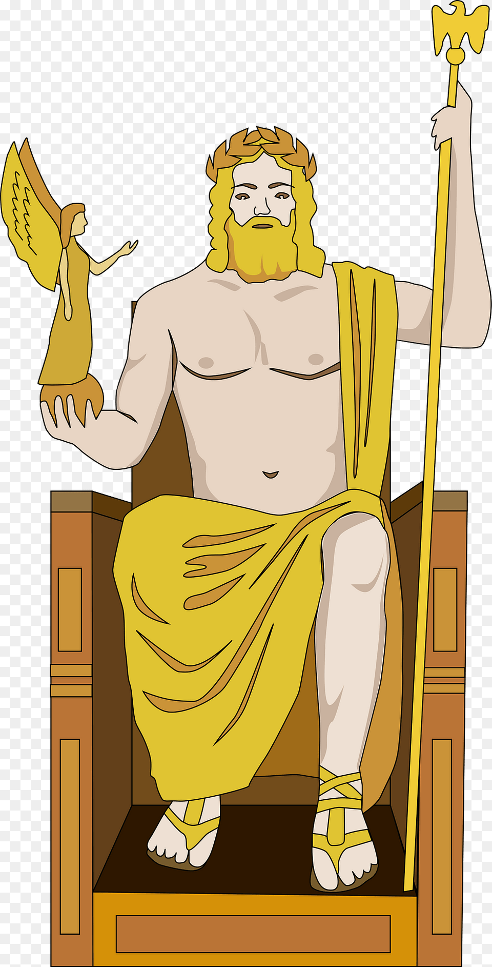 Statue Of Zeus, Adult, Male, Man, Person Free Png