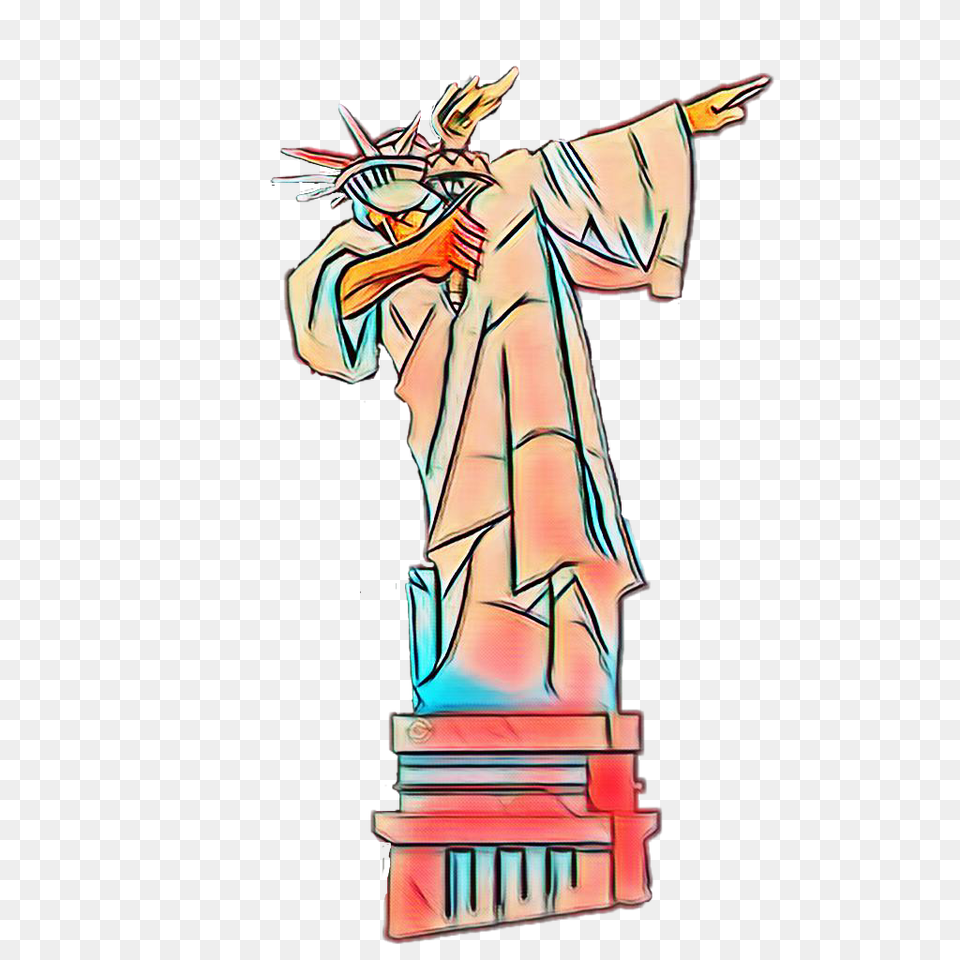 Statueofliberty Statue Of Liberty Red Magiceffect Picsa, Art, Adult, Female, Person Free Transparent Png
