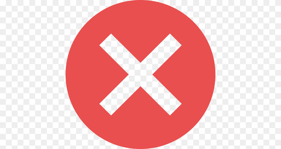 Statusicon Fail Fail Reject Icon With And Vector Format, Sign, Symbol, Road Sign, Disk Png Image