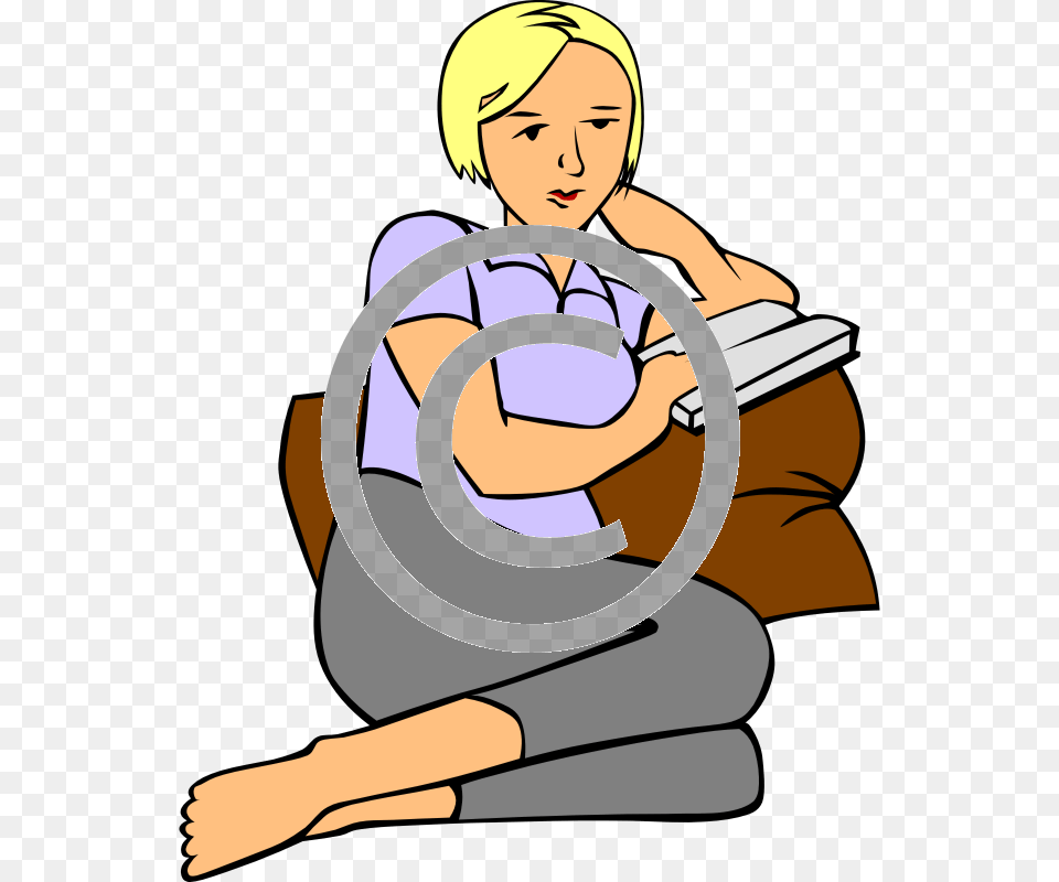 Stay At Home Clipart, Person, Reading, Face, Head Png