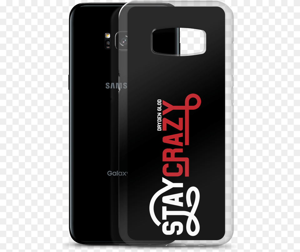 Stay Crazy White Mockup Case With Phone Default Samsung, Electronics, Mobile Phone Free Png