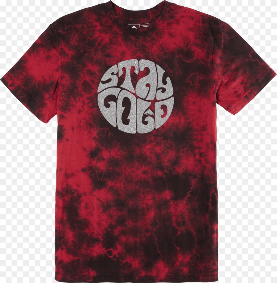 Stay Gold Circle Wash T Shirt, Clothing, Maroon, T-shirt Free Png