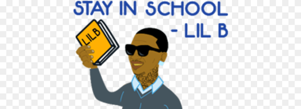 Stay In School Lil B, Vehicle, Transportation, License Plate, Person Png