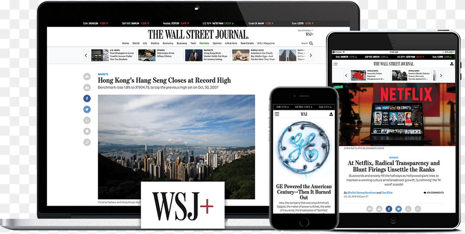 Stay Informed Wherever You Are With Our Complete Suite Wall Street Journal, Electronics, Mobile Phone, Phone, Person Free Png