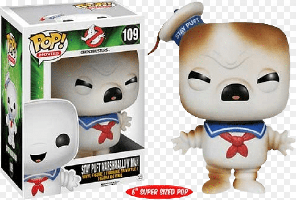Stay Puft Toasted Pop Vinyl Funko Pop Marshmallow Man, Plush, Toy, Baby, Person Free Transparent Png