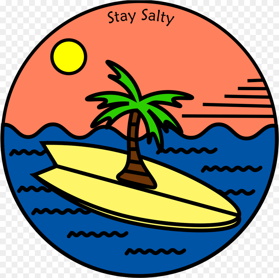 Stay Salty Updated Version By Briana Ingrum Surfboard, Water, Sea Waves, Sea, Outdoors Free Transparent Png