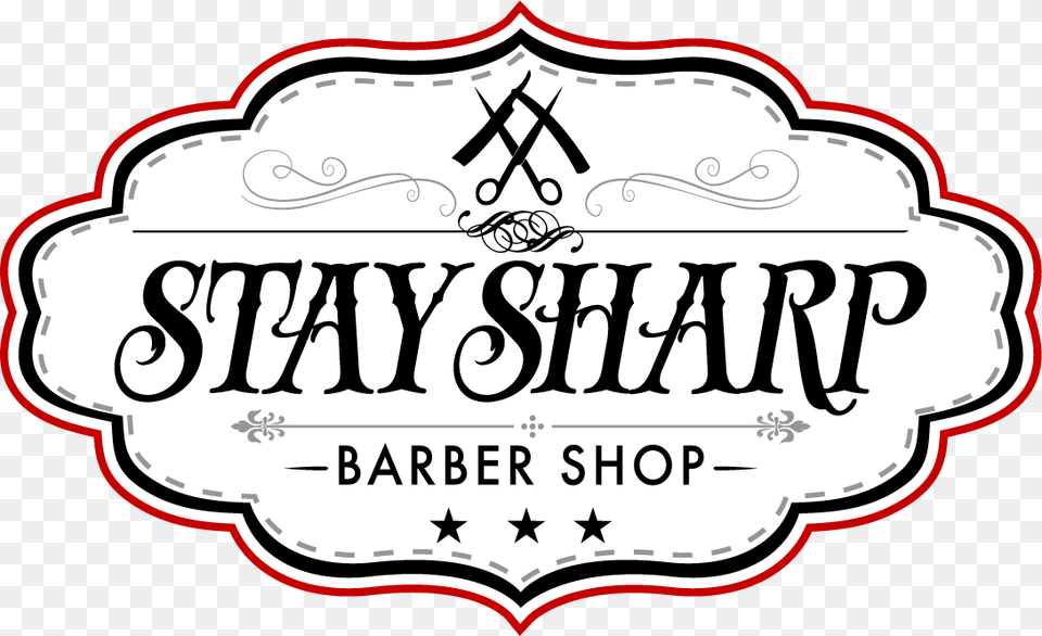 Stay Sharp Barber, Logo, Text, Disk Free Transparent Png