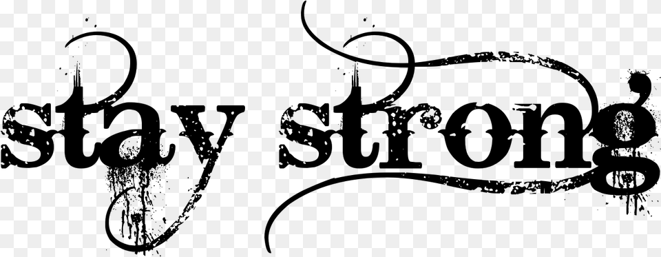 Stay Strong Tattoo Art In Bleeding Cowboy, Gray Png