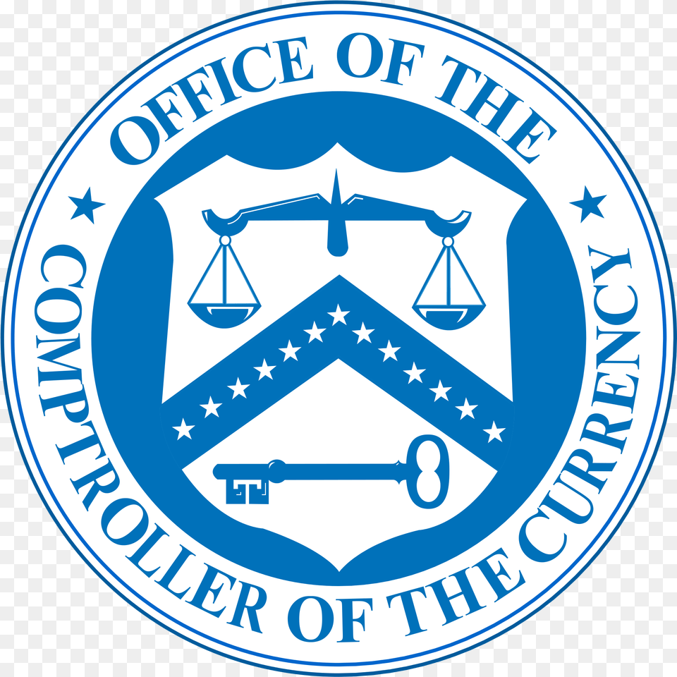 Stay Vigilant Office Of The Comptroller Of The Currency, Logo, Badge, Symbol Png Image