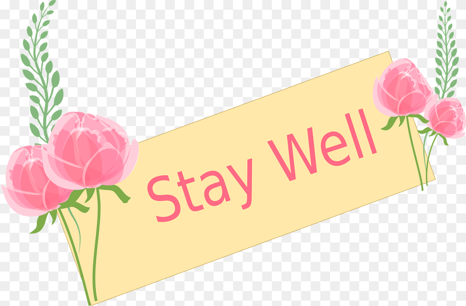 Stay Well Sign Clipart, Flower, Plant, Rose, Envelope Free Png Download