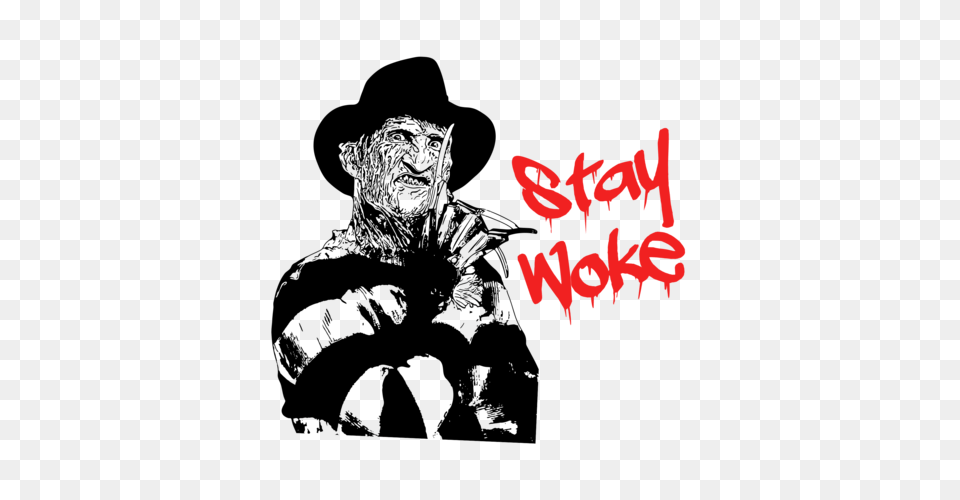 Stay Woke Freddy Krueger Nightmare On Elm Street Halloween, Text Png Image
