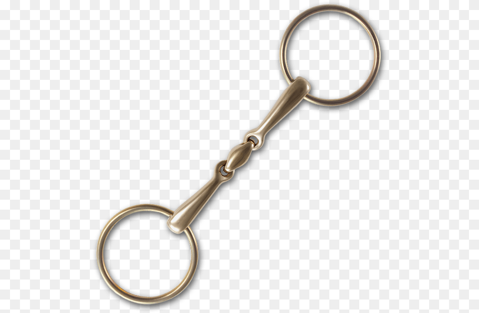 Stbben Steeltec Golden Ring Loose Ring Snaffle Keychain, Smoke Pipe, Key Png