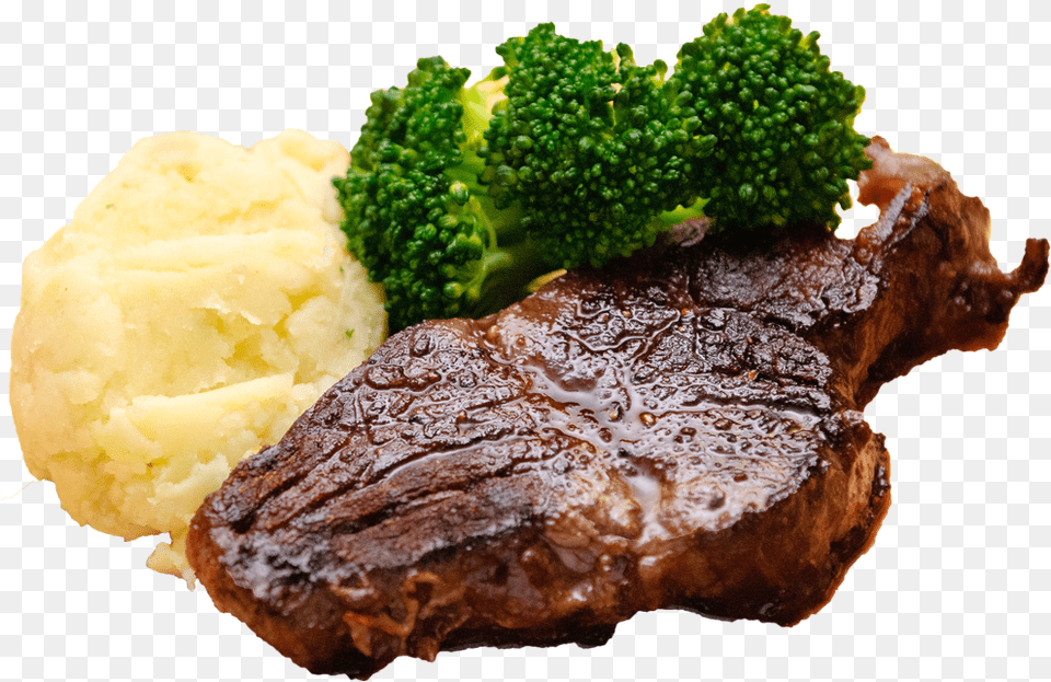 Steak, Meat, Food, Bread, Produce Png