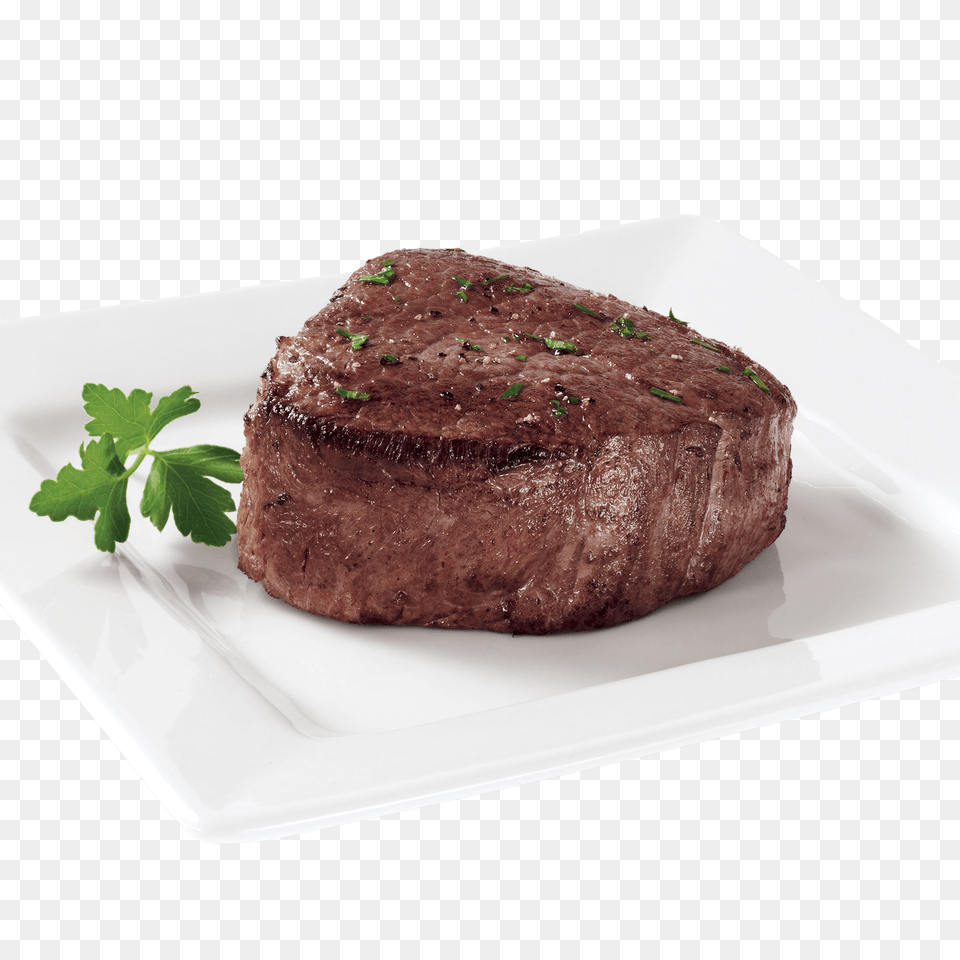 Steak, Food, Meat, Plate, Herbs Free Transparent Png