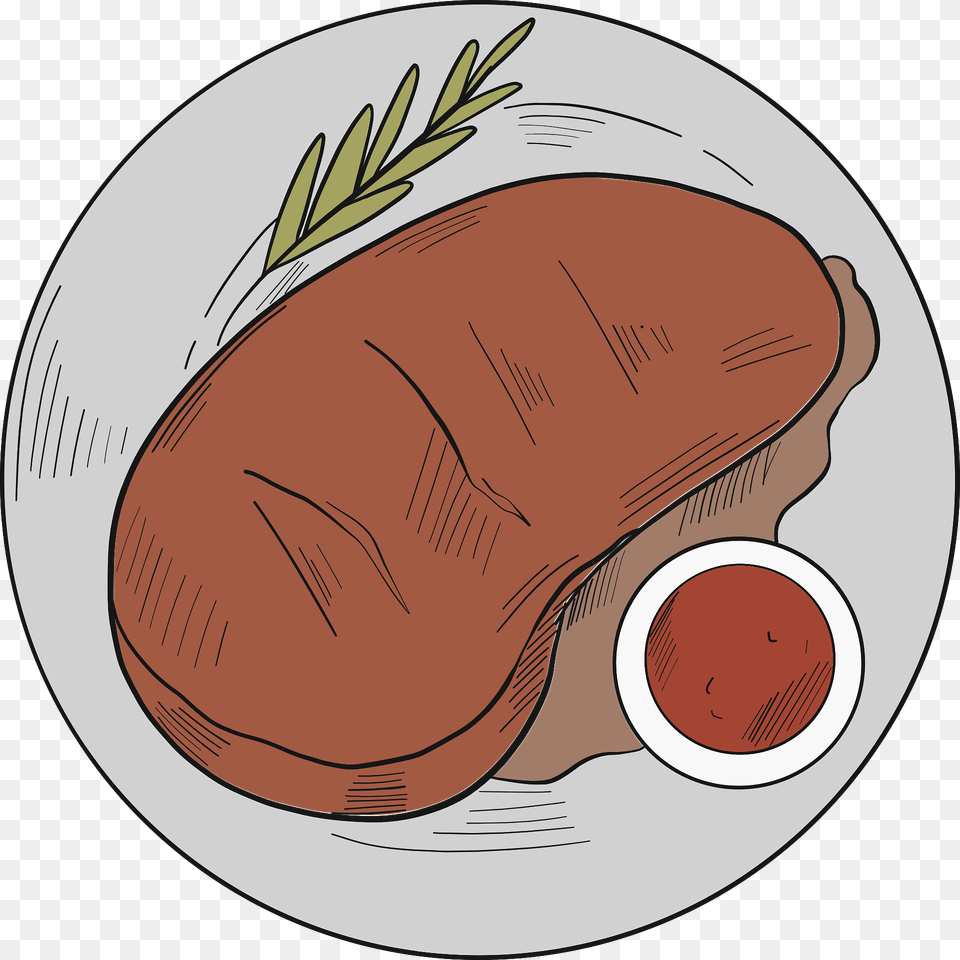 Steak Clipart, Food, Meat, Disk Free Png Download