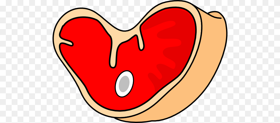 Steak Clipart 6 Image Meat Clipart, Heart, Food, Ketchup, Fruit Free Png Download