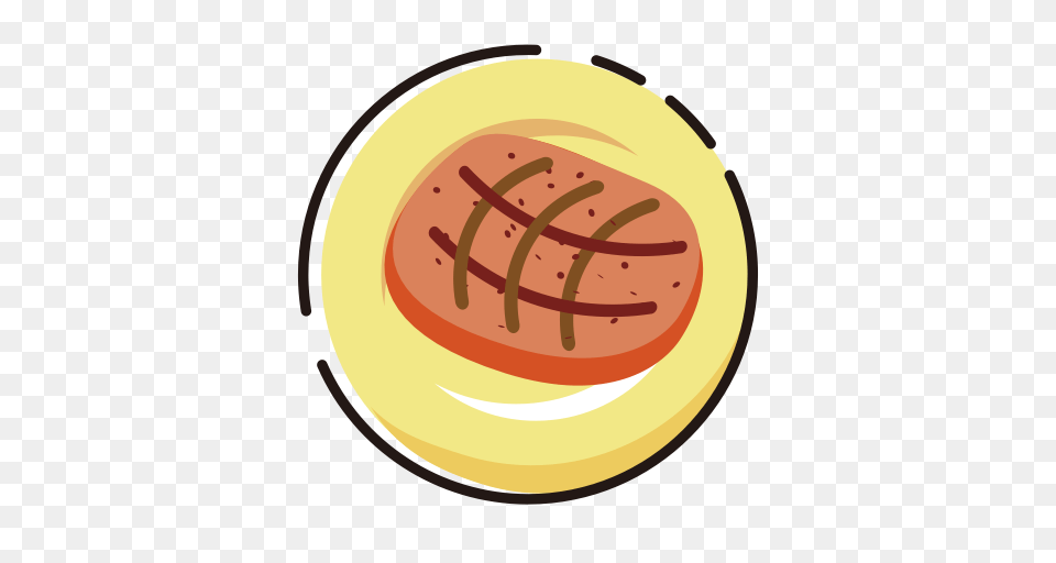 Steak Fill Multicolor Icon With And Vector Format For, Food, Astronomy, Moon, Nature Png Image