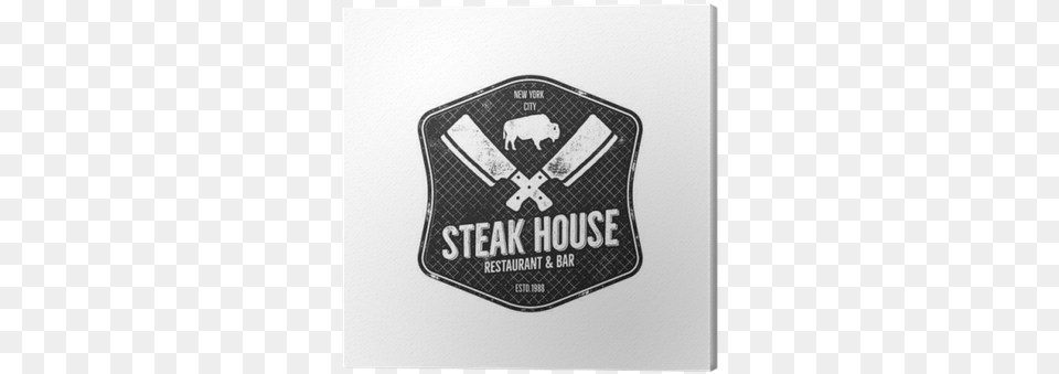 Steak House Vintage Label Simbolo Parrilla, Logo, Symbol, Badge, Emblem Free Png