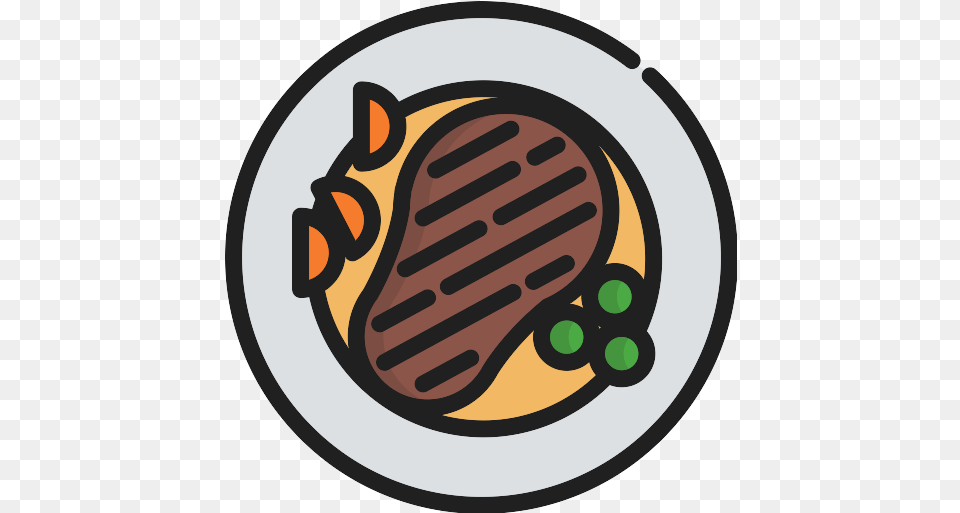 Steak Icon Circle, Food, Meal Free Png