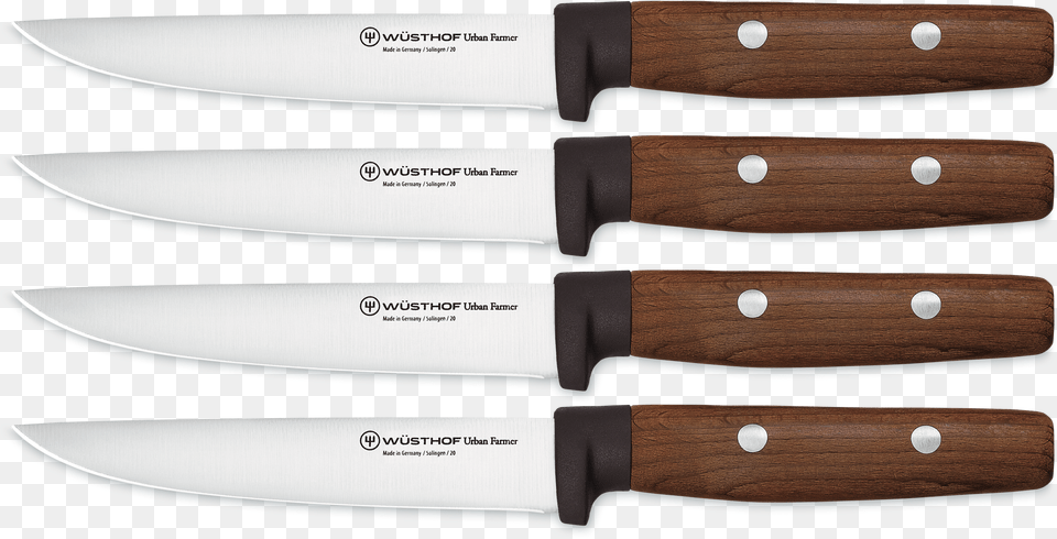 Steak Knife Set Wusthof Urban Farmer S Knife, Blade, Cutlery, Weapon, Dagger Free Transparent Png