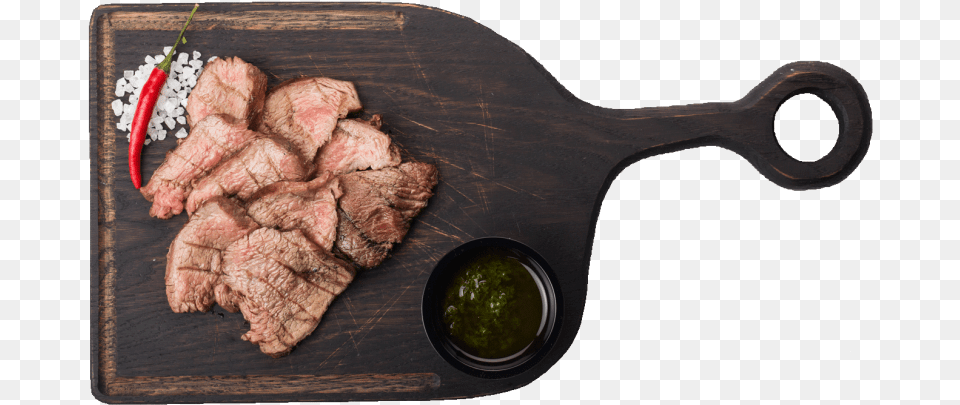 Steak On Board, Food, Meat, Food Presentation, Chopping Board Free Png Download
