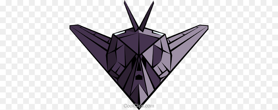 Stealth Bomber Royalty Vector Clip Art Illustration, Paper, Origami Free Png