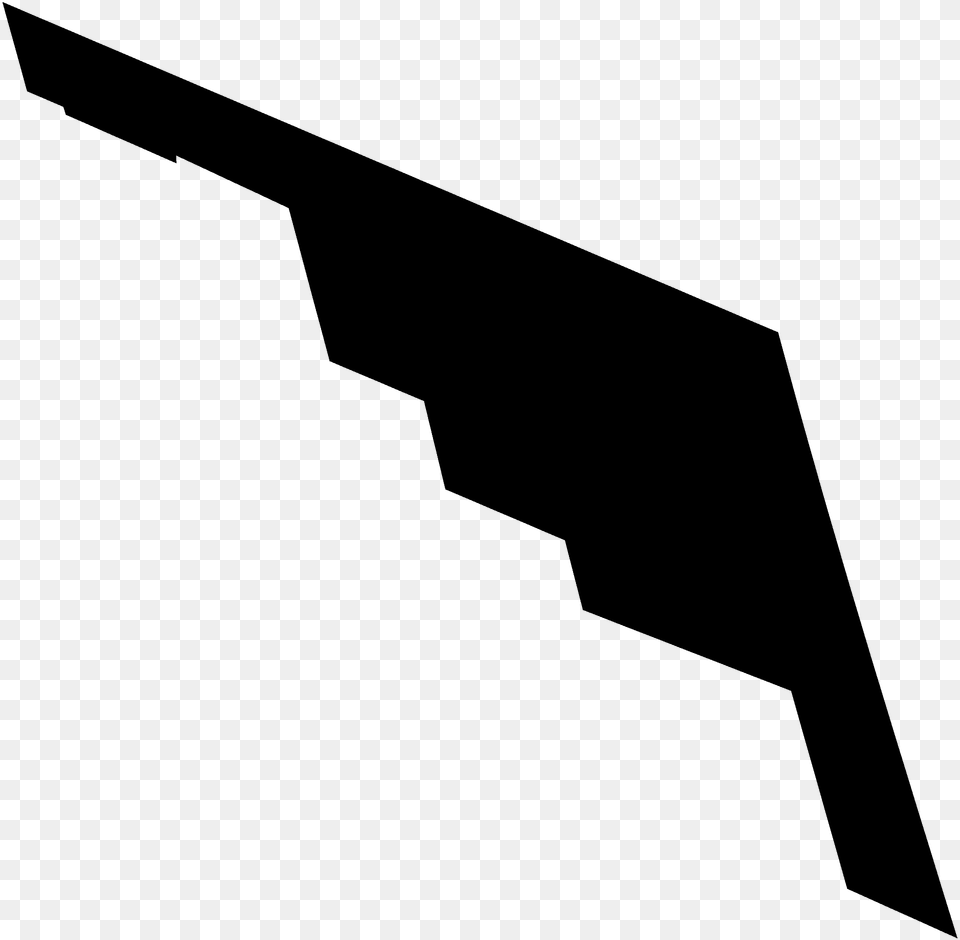 Stealth Jet Fighter Silhouette, Aircraft, Airplane, Bomber, Transportation Free Transparent Png