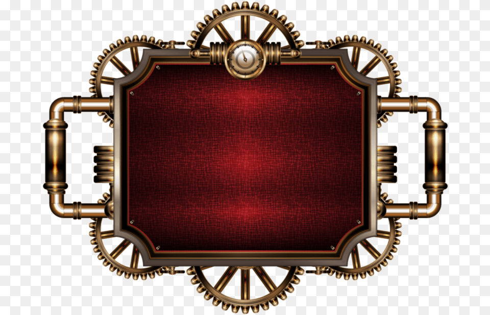 Steam By Illustratorg Steampunk Frame, Accessories, Machine, Wheel Free Png