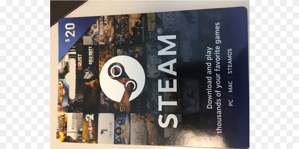 Steam Code Card Steam Gutschein 10 Euro, Advertisement, Poster, Person, Book Png Image