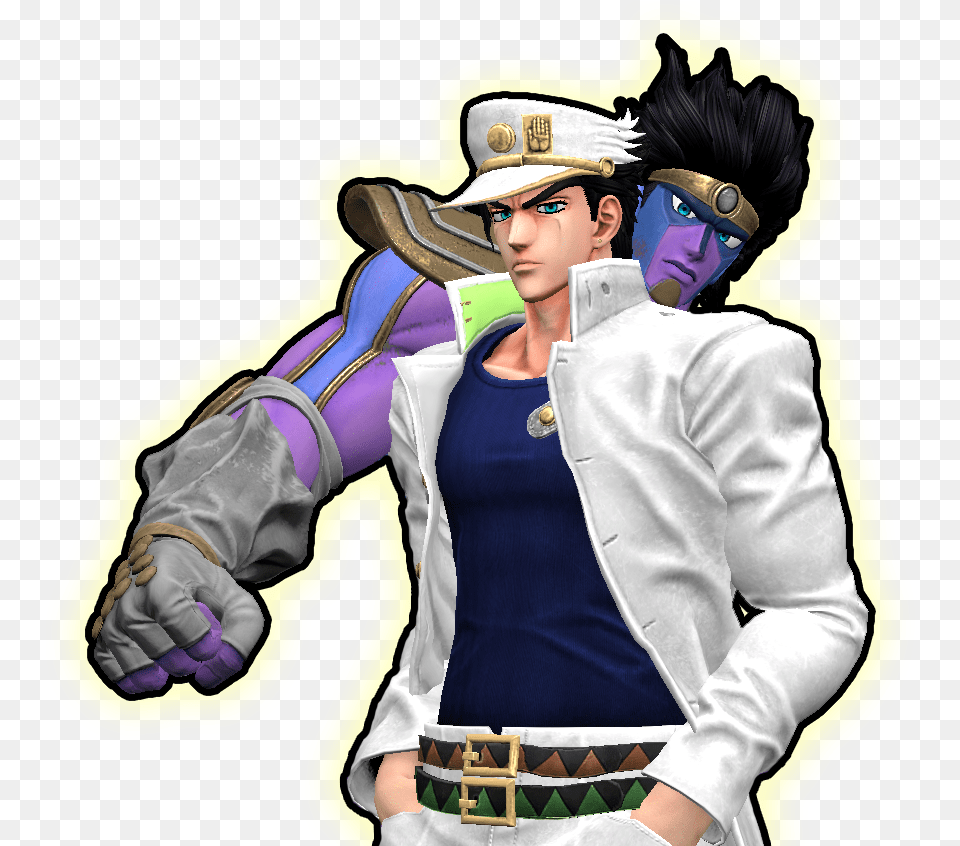 Steam Community Jotaro And Star Platinum Fictional Character, Glove, Clothing, Publication, Comics Png Image