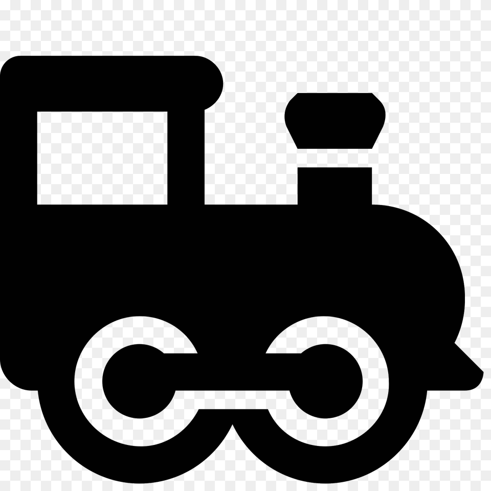 Steam Engine Icon, Gray Png Image