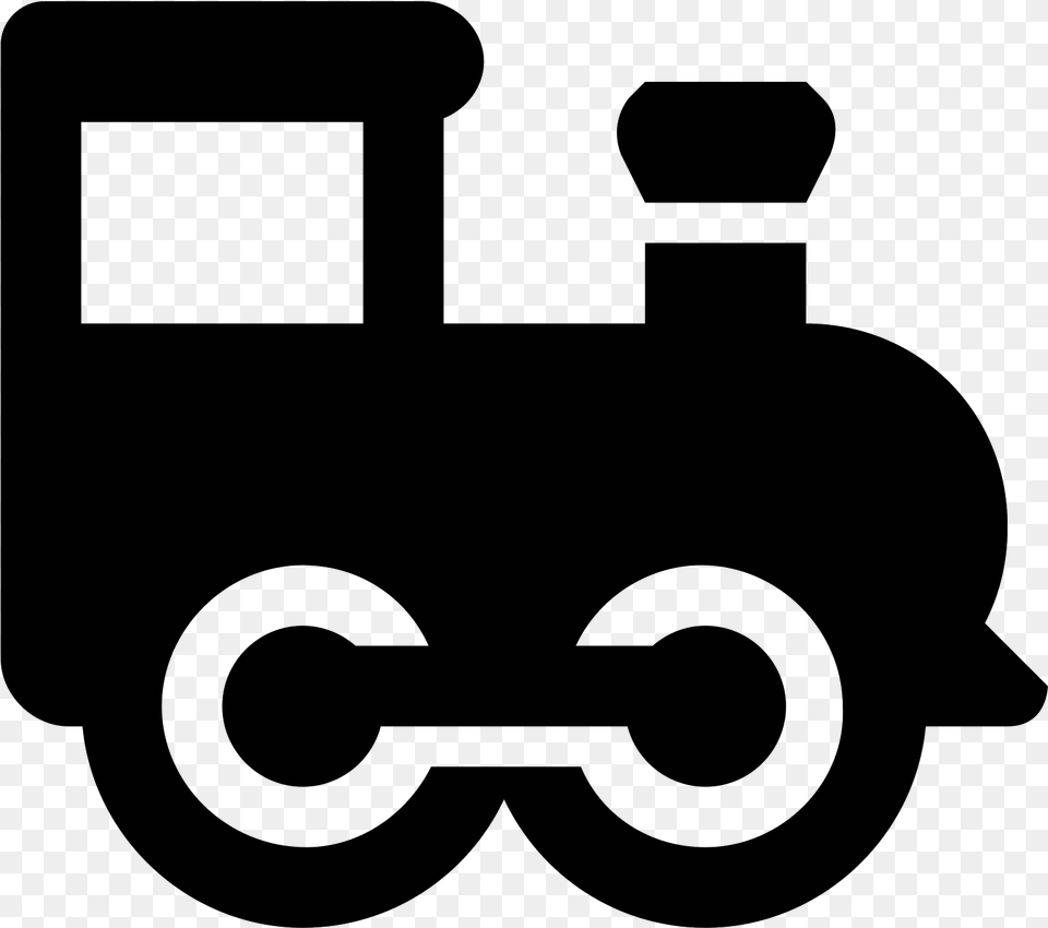 Steam Engine Icon, Gray Free Transparent Png