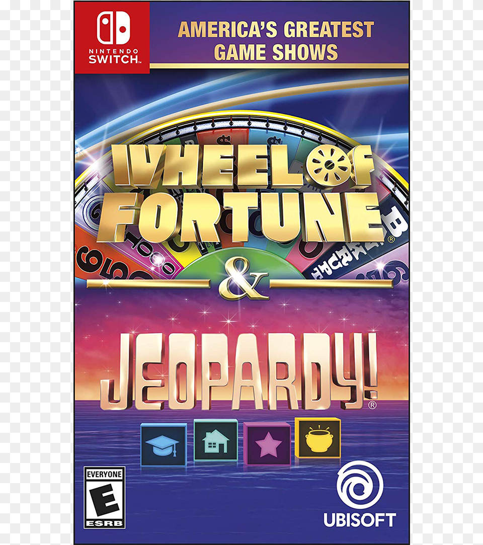 Steam Jeopardy Wheel Of Fortune Nintendo Switch, Machine, Advertisement, Poster, Tape Png Image