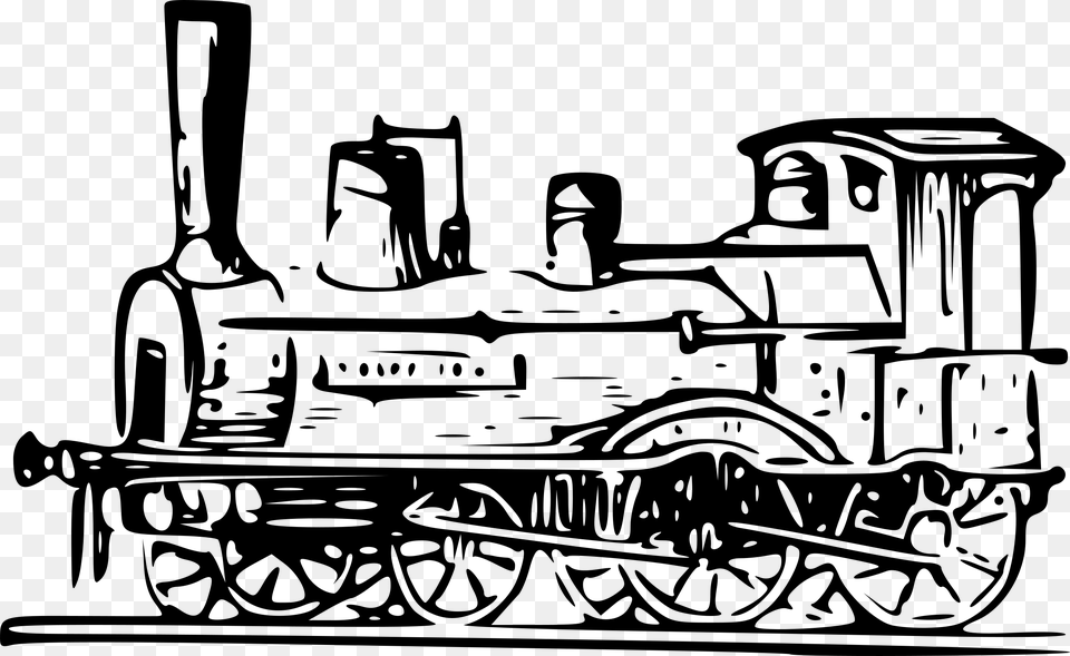 Steam Locomotive 2 Clip Arts Steam Train Model Clipart, Gray Png Image