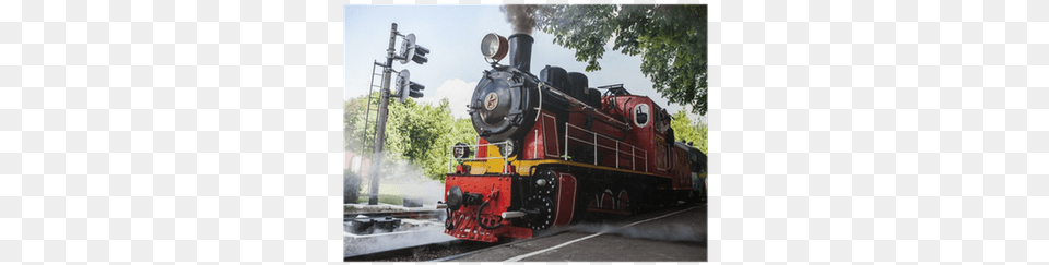 Steam Locomotive Blowing Off The Smoke Poster Pixers Steam Locomotive, Vehicle, Transportation, Train, Railway Free Png Download
