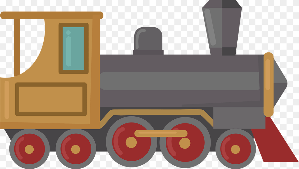 Steam Locomotive Clipart, Vehicle, Transportation, Train, Railway Free Png