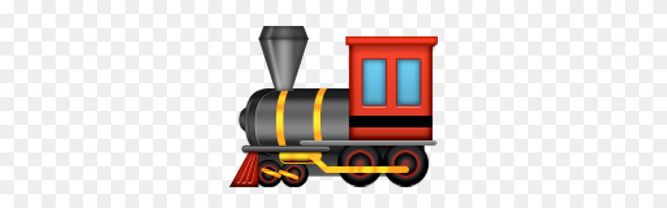 Steam Locomotive Emojis Emoji Train Emoji Train, Vehicle, Transportation, Railway, Machine Png